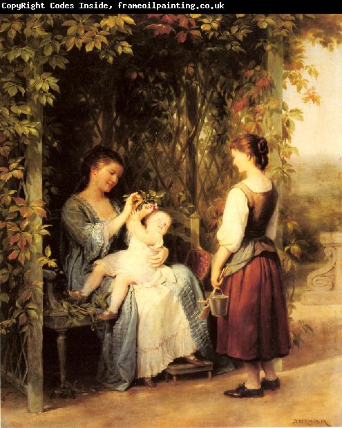 Fritz Zuber-Buhler Tickling the Baby